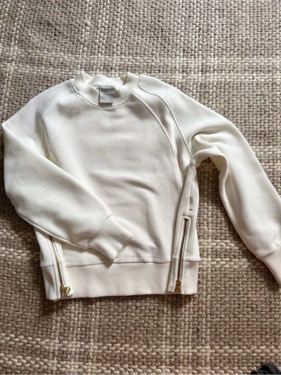 Varley Tops - Varley Ribbed Pullover w/ Gold Side Zips